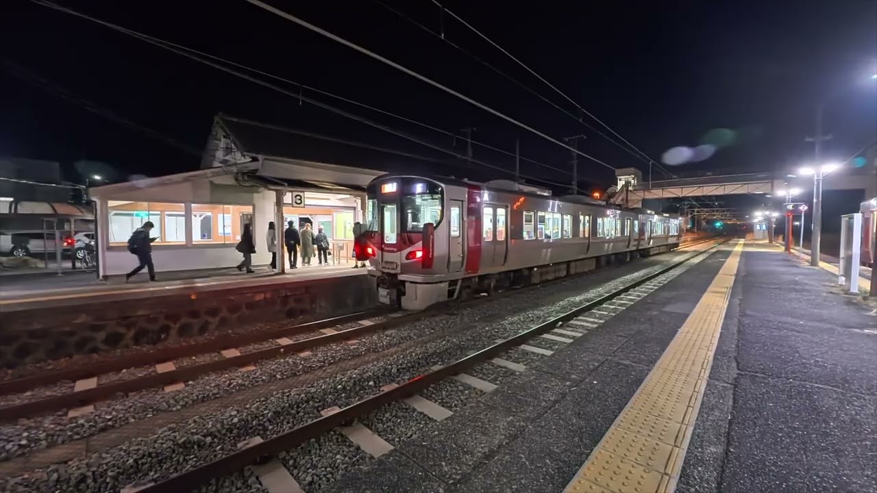 【夜の呉線】安浦駅から呉方面へ