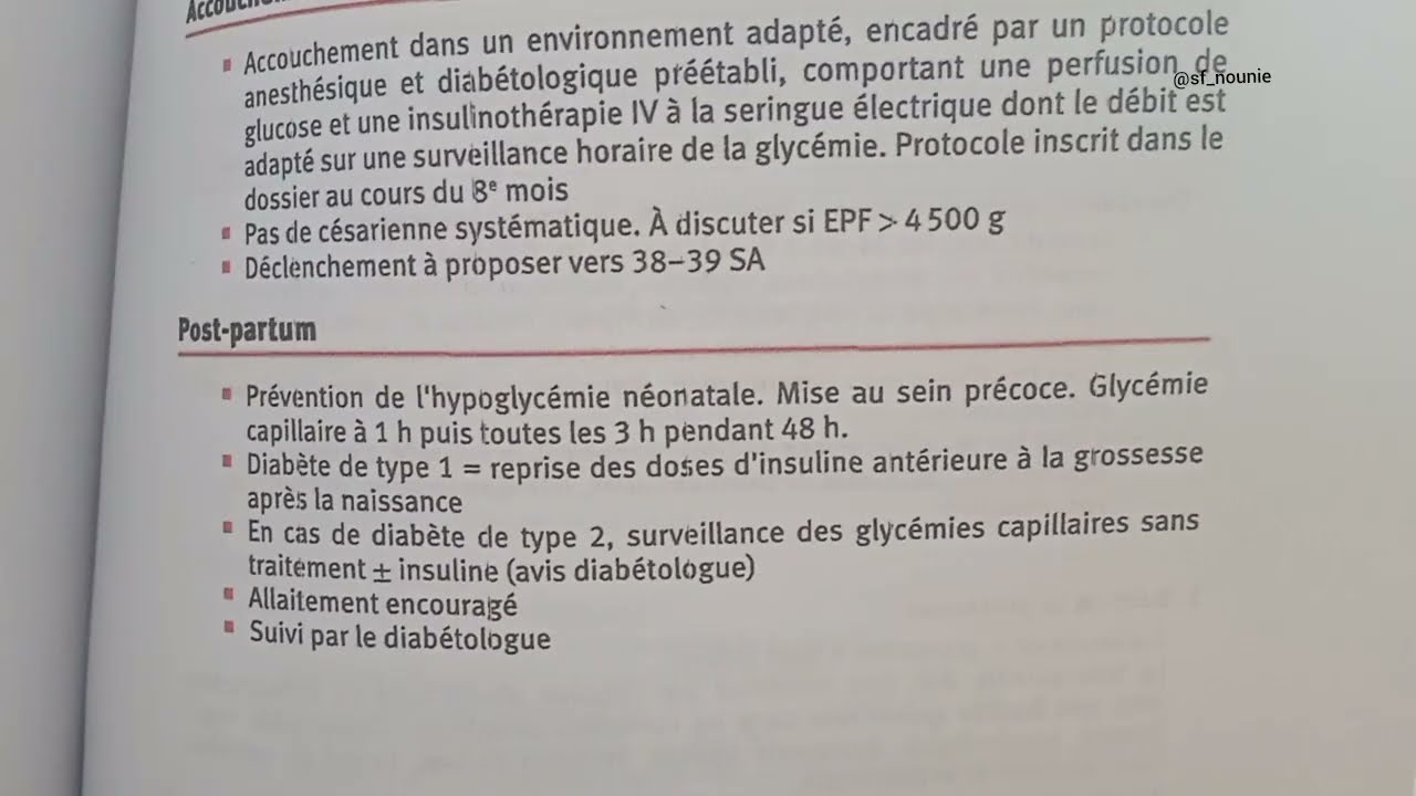 Obstétrique path : diabète type 1, type 2 et grossesse 🍯