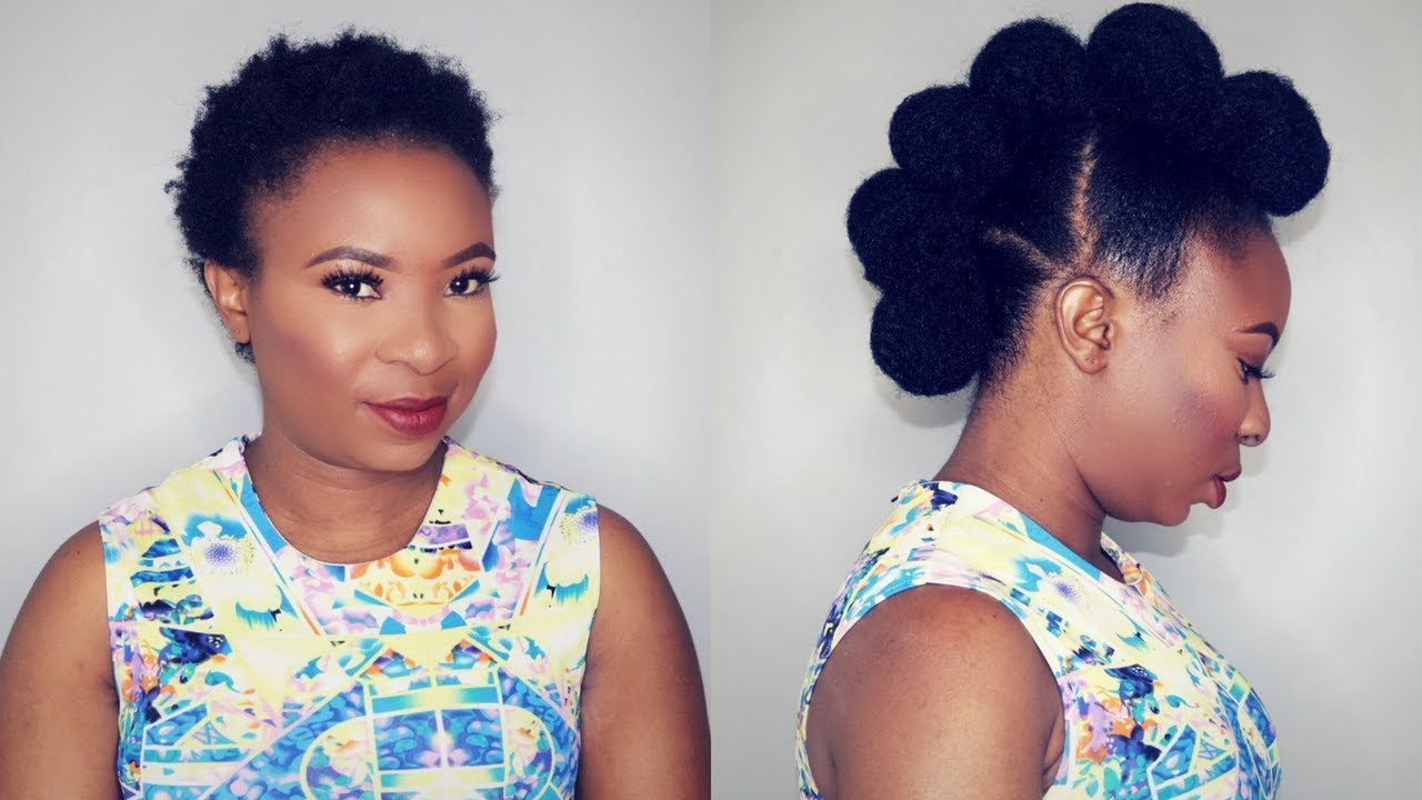 HOW TO | FAUX HAWK UPDO ON SHORT NATURAL HAIR | Tondie Phophi