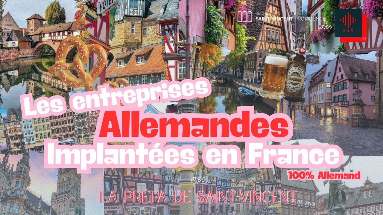Les entreprise allemandes implantées en France.