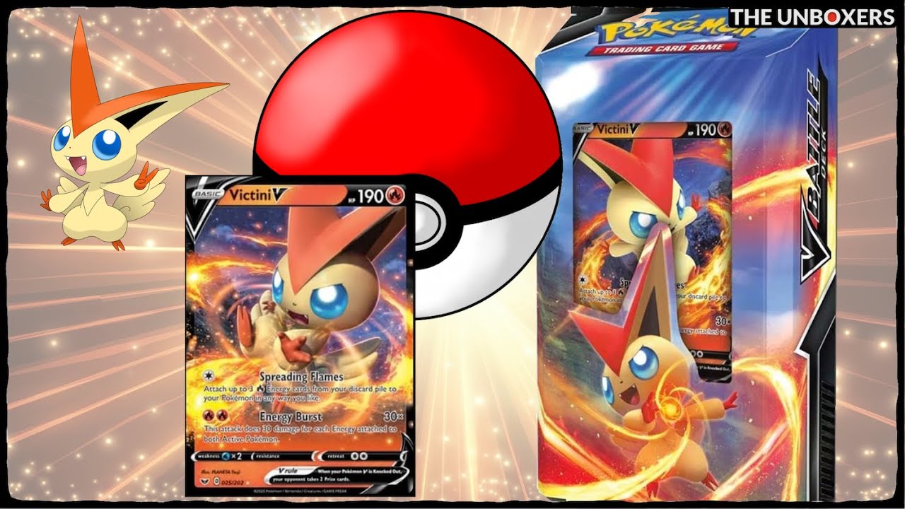 Pokemon TCG Victini V Battle Deck Unboxing