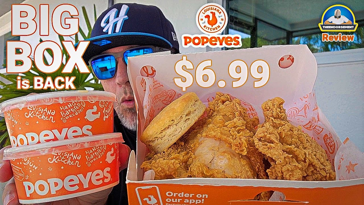 Popeyes® BIG BOX Review! 🐔📦 | BACK By Popular Demand! | theendorsement