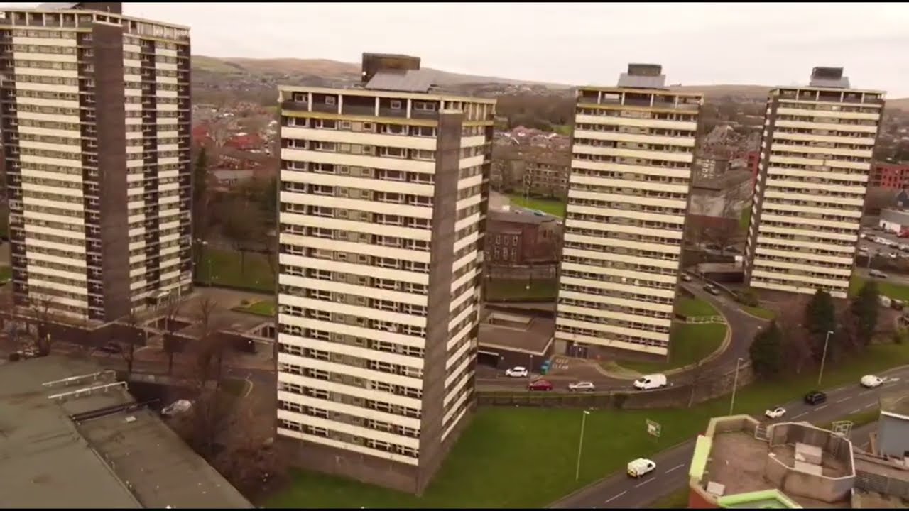 Rochdale’s Seven Sisters Towers From Above | Drone Footage