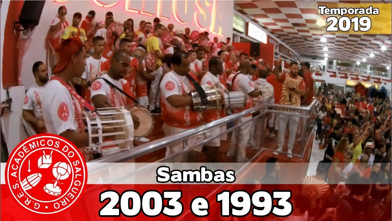 Salgueiro 2003 e 1993 - Bateria no Salgueiro Convida - Apoteose ao vivo - #SC19