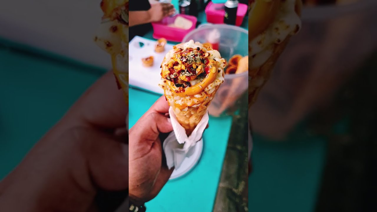 Fire Cheese Cone Chaat |Ahmedabad Streetfood Shorts