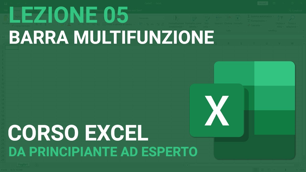 Barra Multifunzione - EXCEL TUTORIAL ITALIANO 05 [Corso 2024]