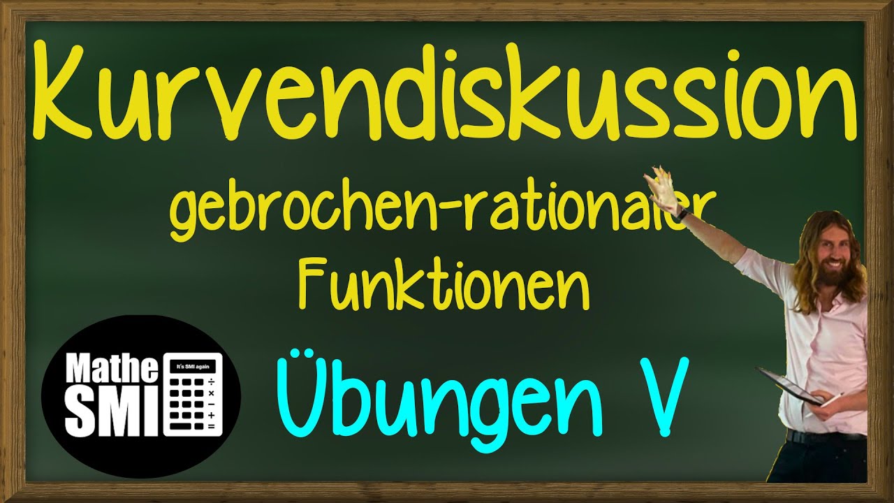 Mathe Abitur: Analysis - Kurvendiskussion gebrochen-rationaler Funktionen (Übungen 5/8)