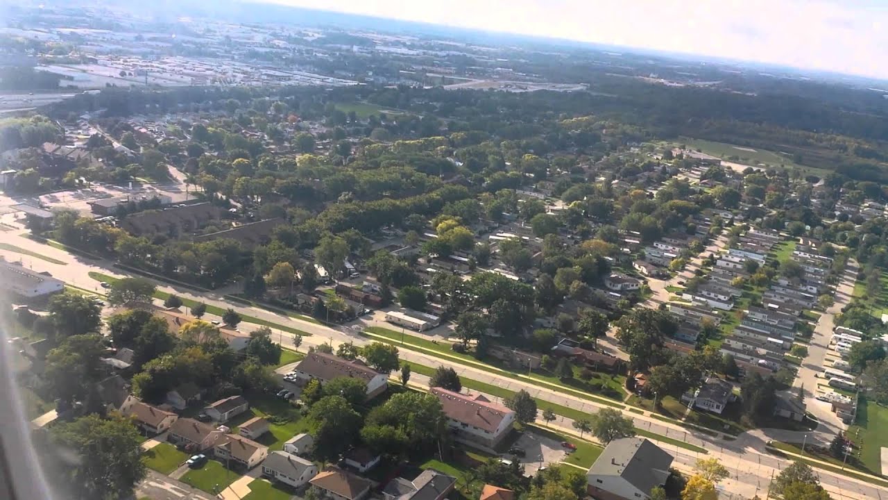 Landing at General Mitchell International Airport, Milwaukee WI