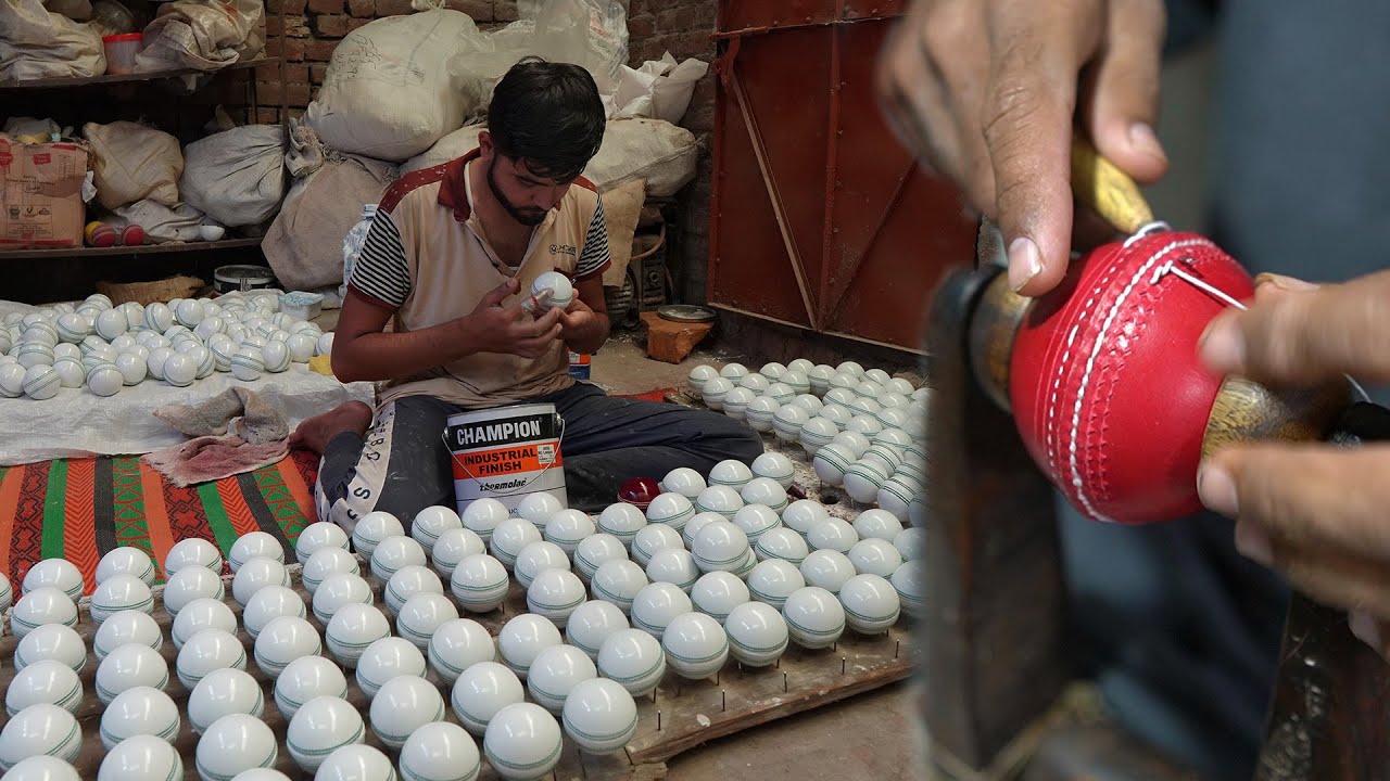 How International Cricket Hard Ball Making Inside The Factory with Amazing Technique.