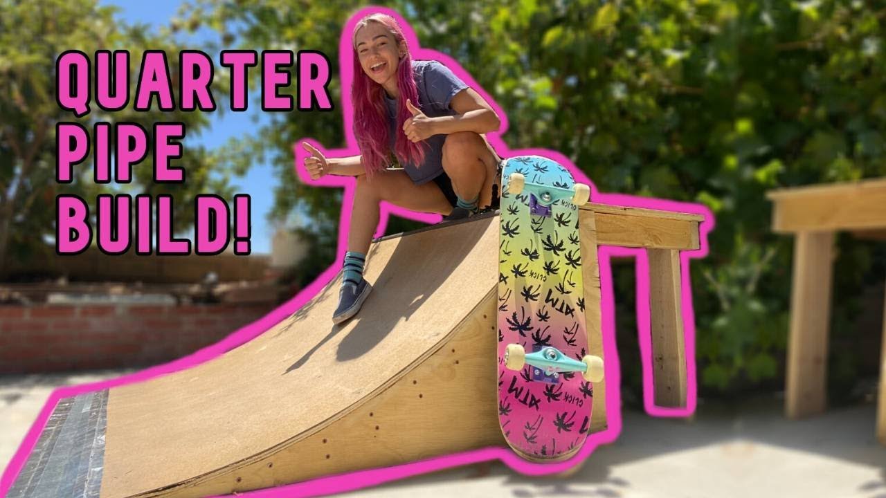How to Build a COLLAPSIBLE DIY QUARTER PIPE RAMP In Your Backyard!