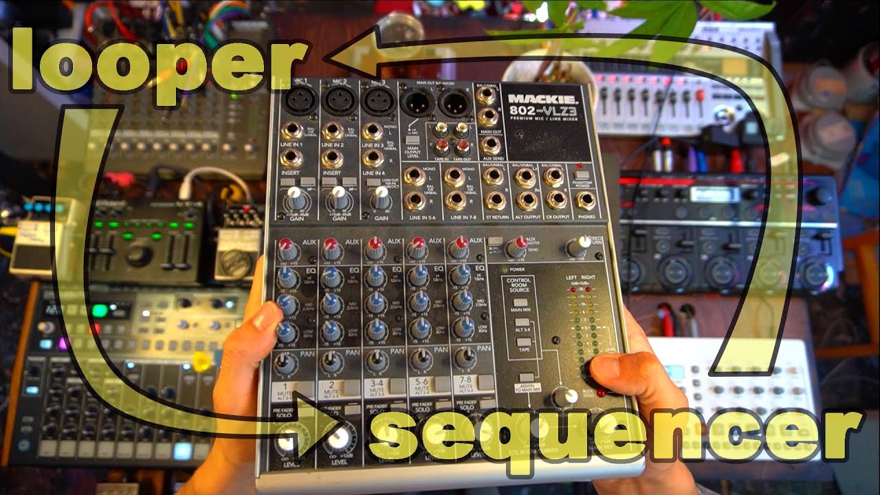 why mackie mixers are great for looping AND sequencing