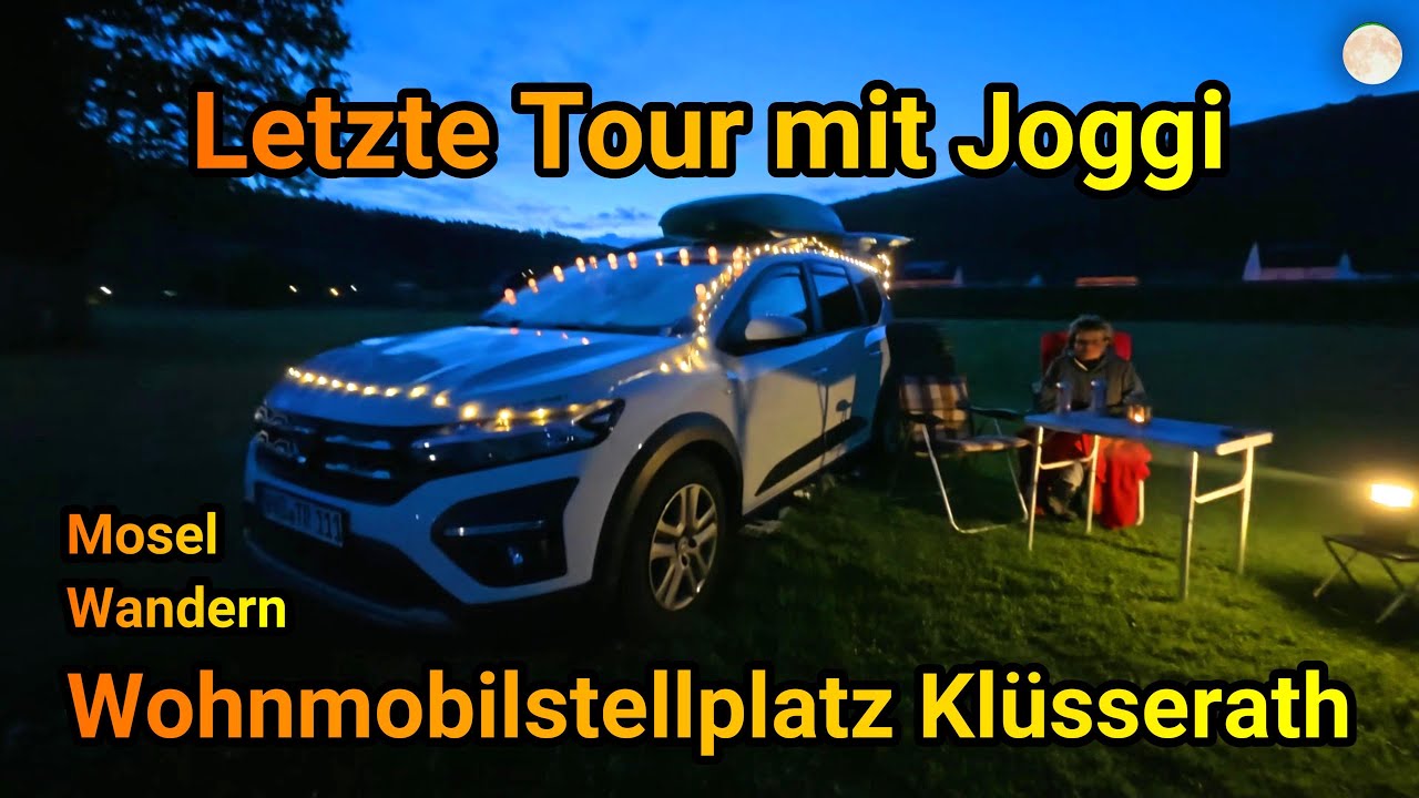 Dacia Jogger Minicamper , letzte Tour Stellplatz Klüsserath