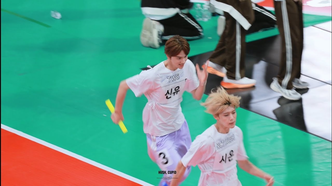 [4K] 240805 2024 아육대 남자 400m 계주 결승 TWS(투어스) 직캠 full ver. SHINYU fancam