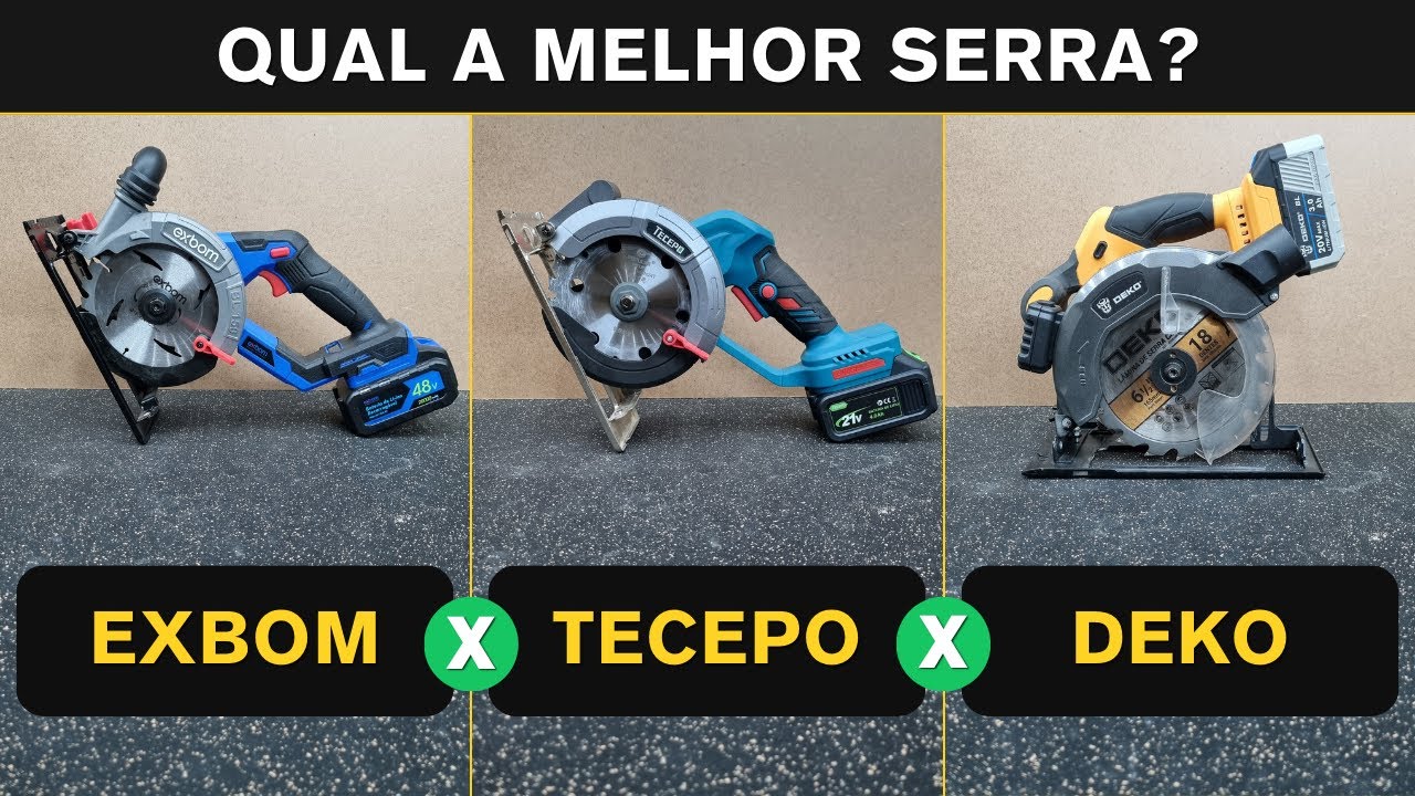 Serra circular a bateria EXBOM x TECEPO x DEKO