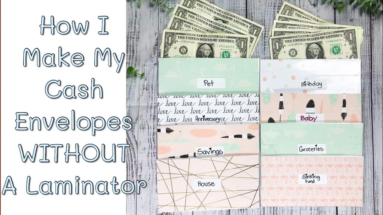 DIY Cash Envelopes WITHOUT a Laminating Machine / Dave Ramsey Inspired Budget