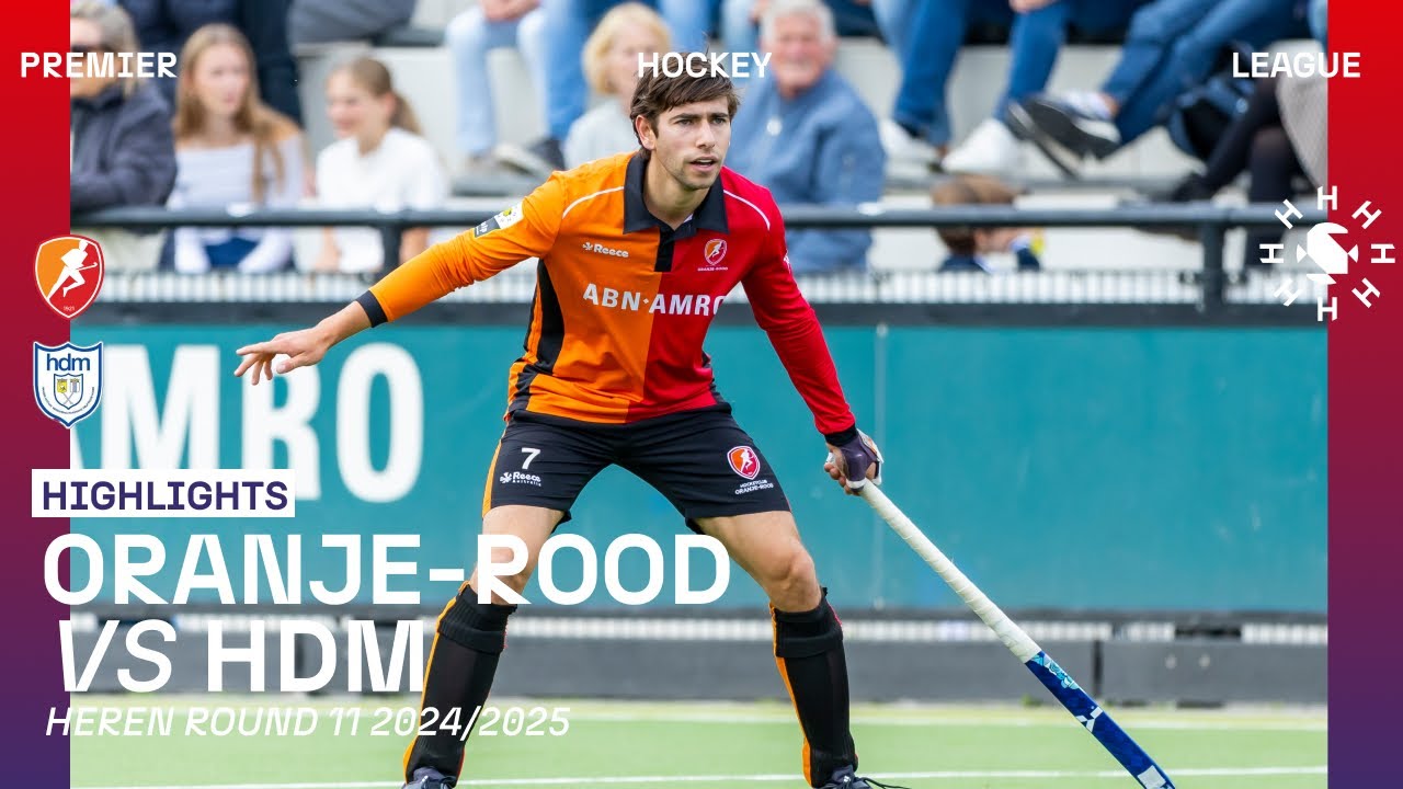 Oranje-Rood - HDM 🏑 Tulp Hoofdklasse Heren ‘24/’25 RONDE 11 | Samenvatting