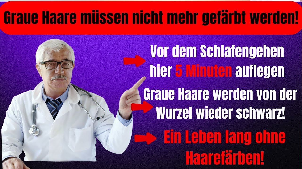 Graue Haare natürlich stoppen 🧠✨ Diese einfache Methode wirkt an der Wurzel