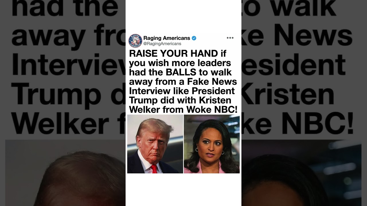 🚨 Trump vs Kristen Welker? Viral Interview Walkout Sparks Massive Debate 🇺🇸