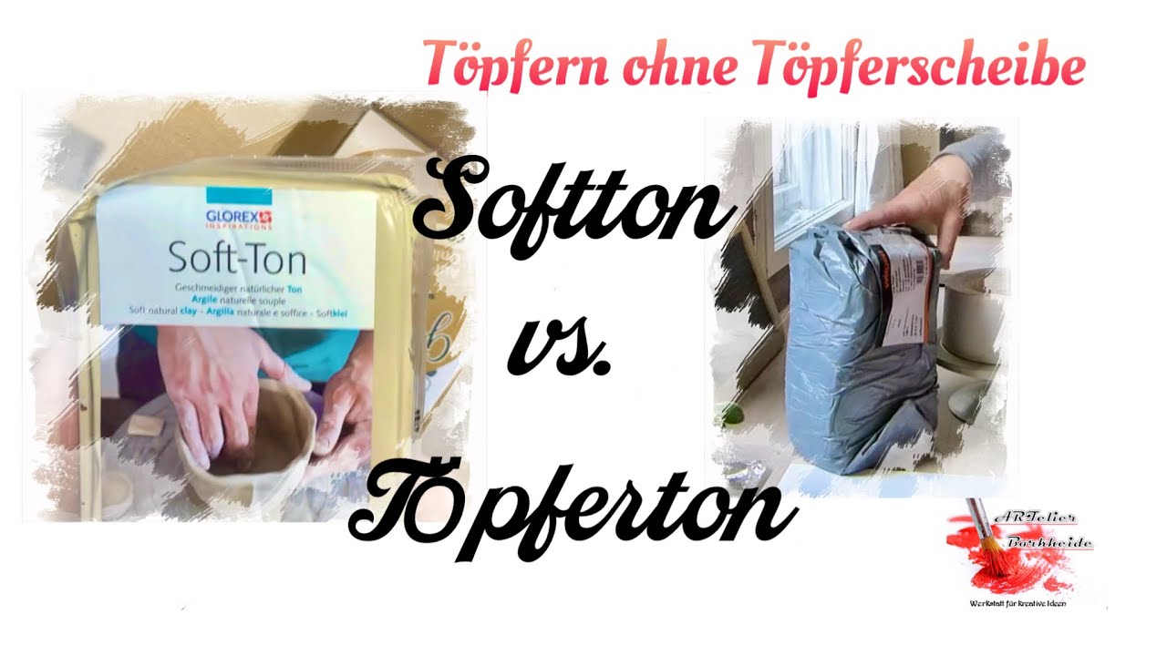 SOFTTON vs. T&Ouml;PFERTON Kann man m. Softton genauso t&ouml;pfern wie m. T&ouml;pferton? #pottery #clay  #t&ouml;pfern