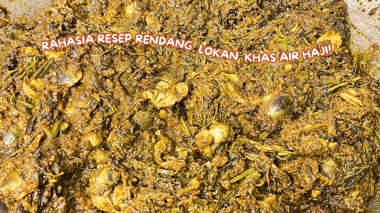 Resep Rendang Lokan Khas Pesisir Selatan (Air Haji) Gurih dan Autentik | Resep Uni Indri