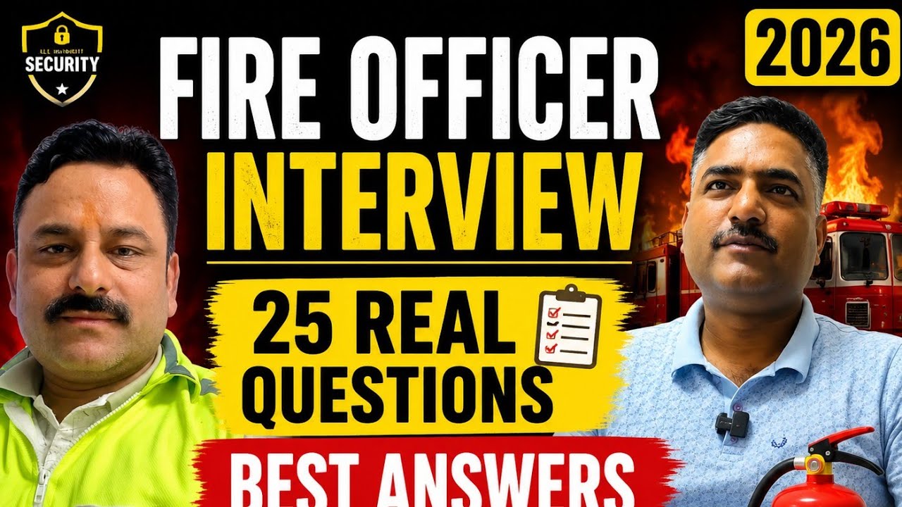 Fire Officer Interview Questions & Answers 2026 | Real HR + Technical Interview | Industrial Fire 