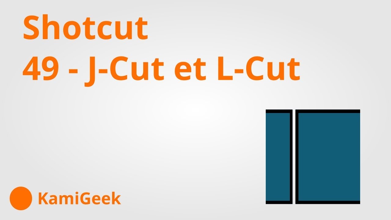 Serie tuto shotcut : 49 - J-Cut et L-Cut