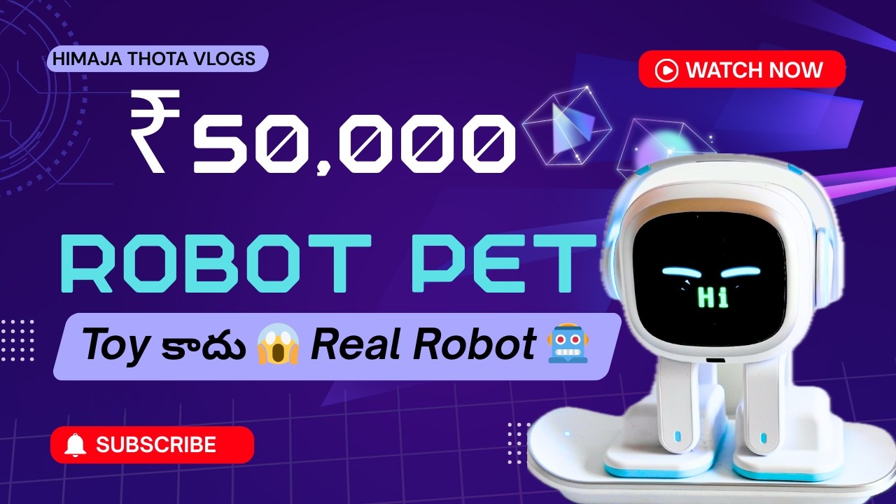 నాతో మాట్లాడిన Robot 😨🤖… 2026 లో బెస్ట్ Robot Pet ఇదేనా? 🤔🔥 | EMO Telugu #teluguvlogs #mustwatch