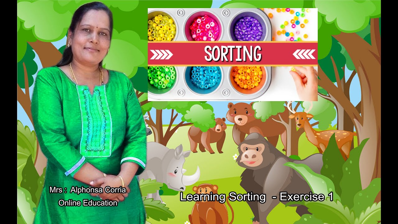 Sorting Exercise 1  for Nursery Children
