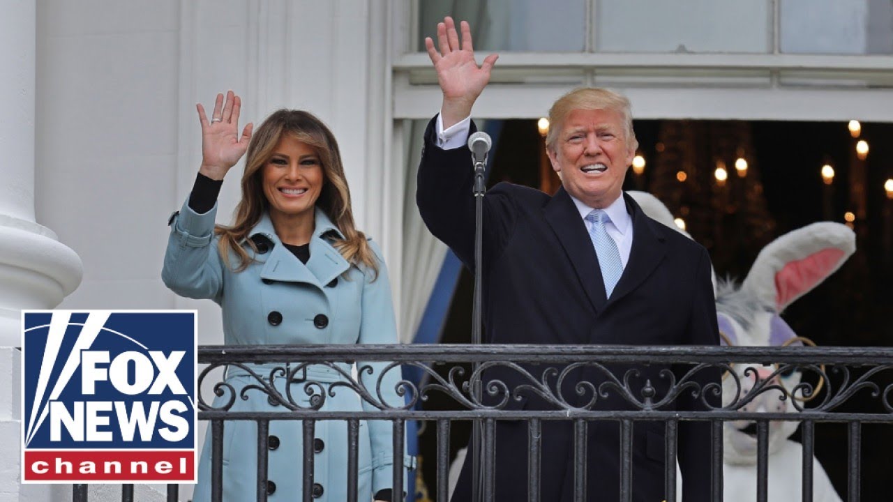 Trump speaks to press at White House Easter Egg Roll