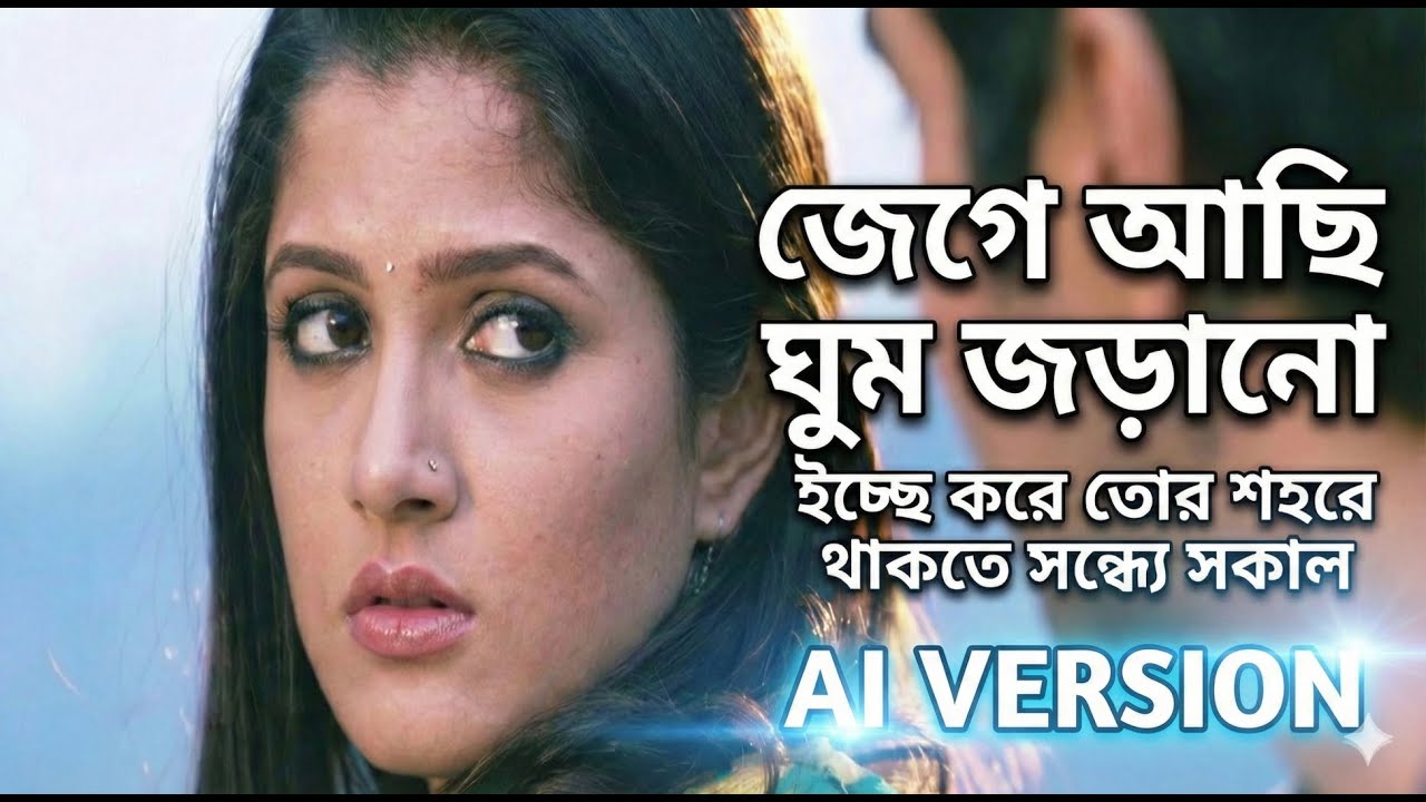Jege Achi Ghum Jorano Rate Tor | জেগে আছি ঘুম জড়ানো রাতে তোর | AI VERSION