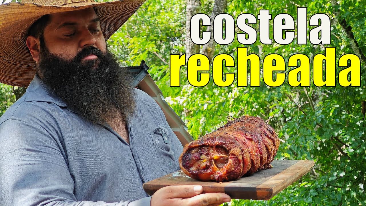 costela recheada assada no tambor