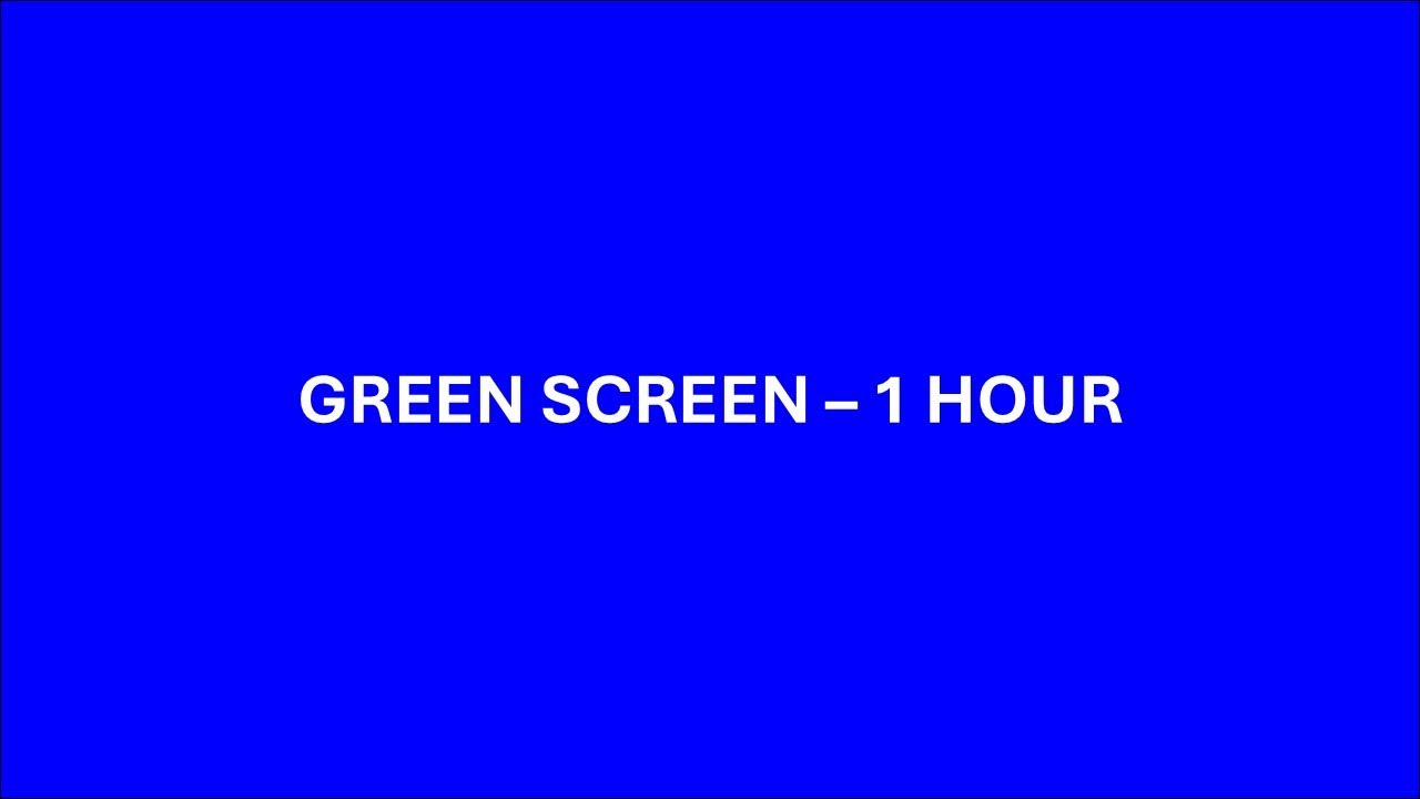 🔵 Blue Screen – 1 Hour – No Sound – Calming Blue Background for Relaxation