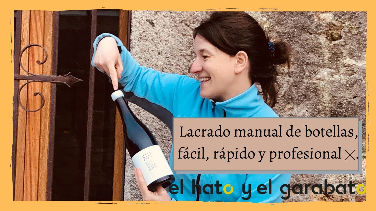 Lacrado manual de botellas, fácil, rápido y profesional 👍.