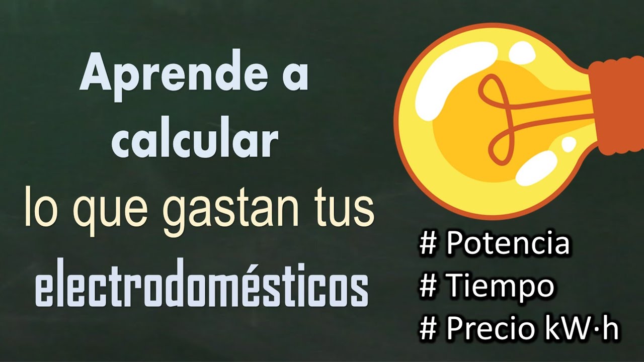 Cómo calcular el gasto eléctrico de los electrodomésticos