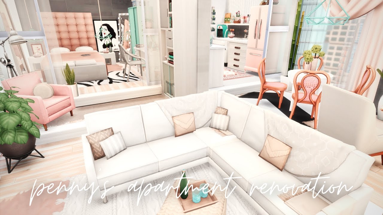 Penny Pizzazz's Apartment Renovation | The Sims 4: Speed Build | no cc