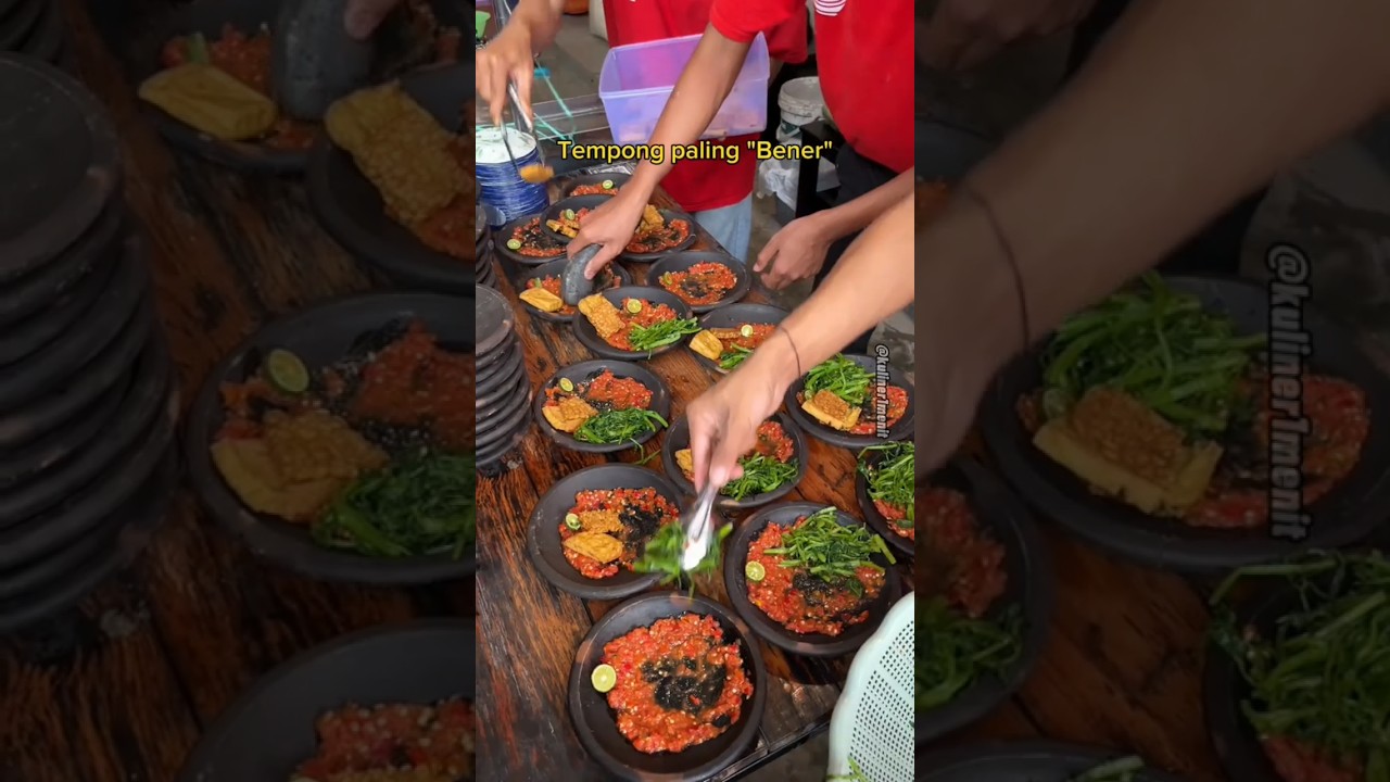 Mukbang sambel tempong #kulinerpedes #food #makananpedes #mukbang