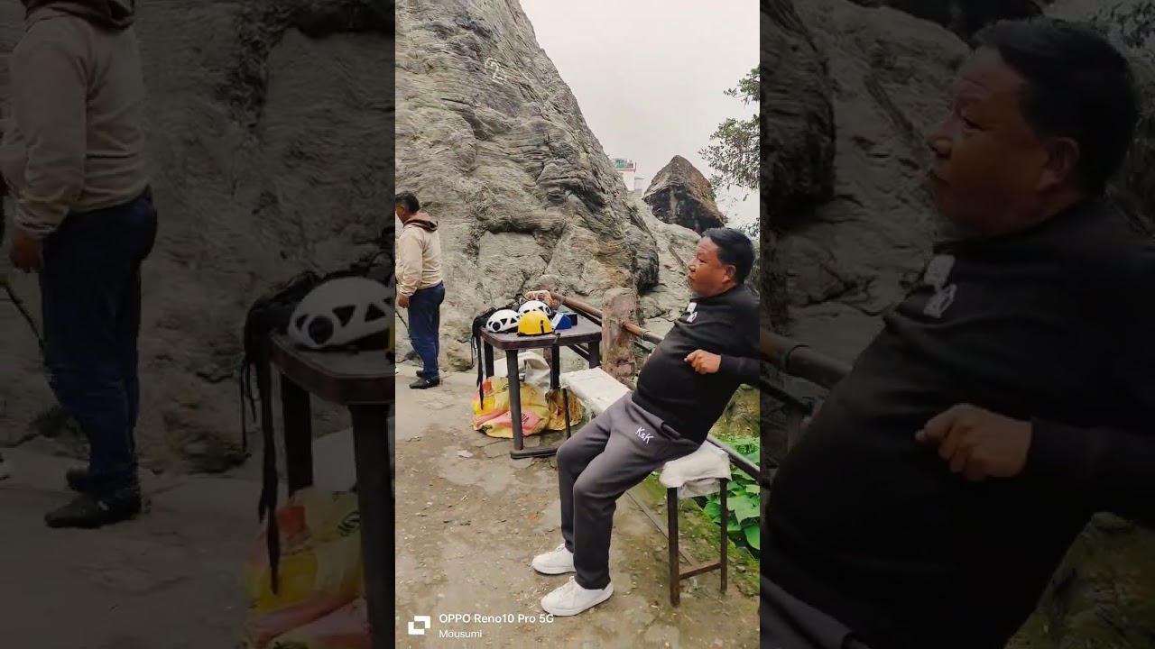 Rock climbing at Tenzing Rock #darjeeling #darjeelingsightseeing #rockclimbing #shorts