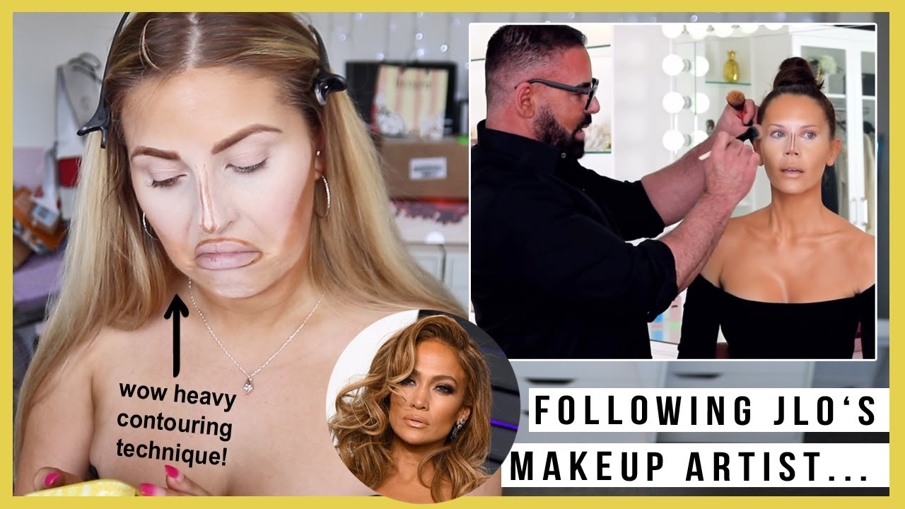 i tried following a SCOTT BARNES & TATI makeup tutorial! 🤔 JLO MAKEUP ARTIST