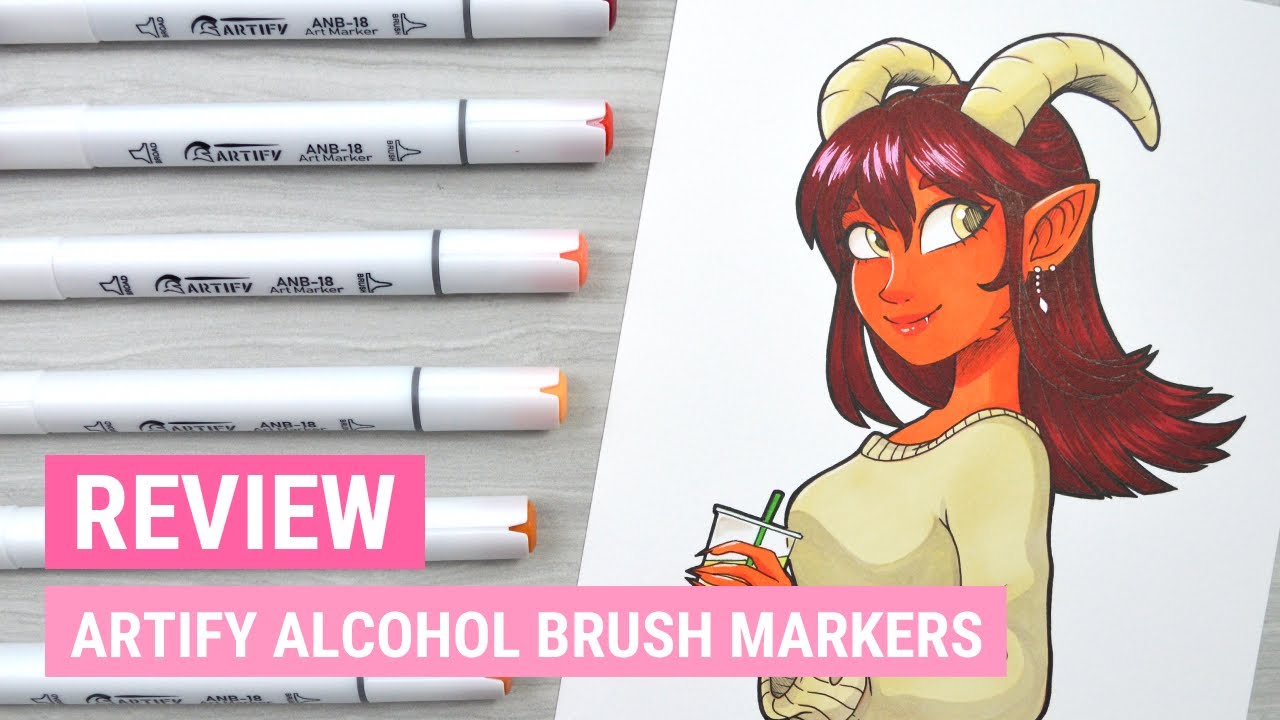 Artify Alcohol Brush Markers (Set of 48) | Art Product Review | iiKiui