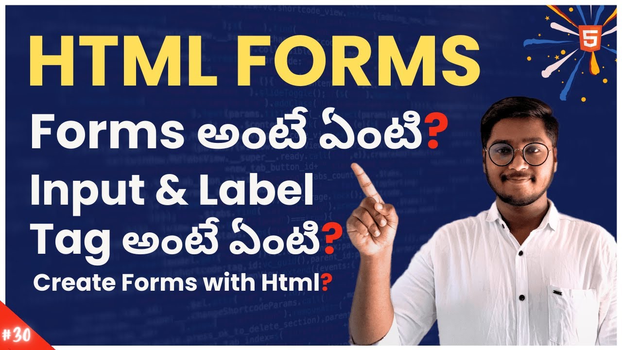 Forms in HTML | Create HTML Form in Telugu Html Tutorial | Input Tag & Label Tag in Html #html #form