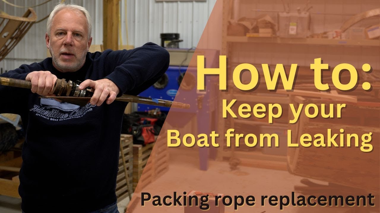 WOODEN BOAT RESTORATION - How to Repack a Stuffing Box