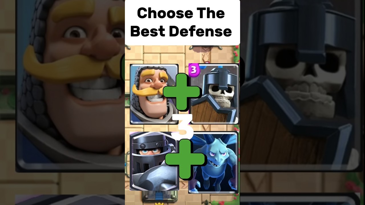 Choose The Best Defense #clashroyale