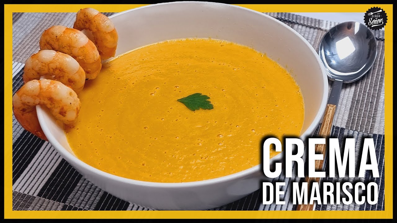 CREMA DE MARISCO 🦐 Receta fácil para 6-8 personas