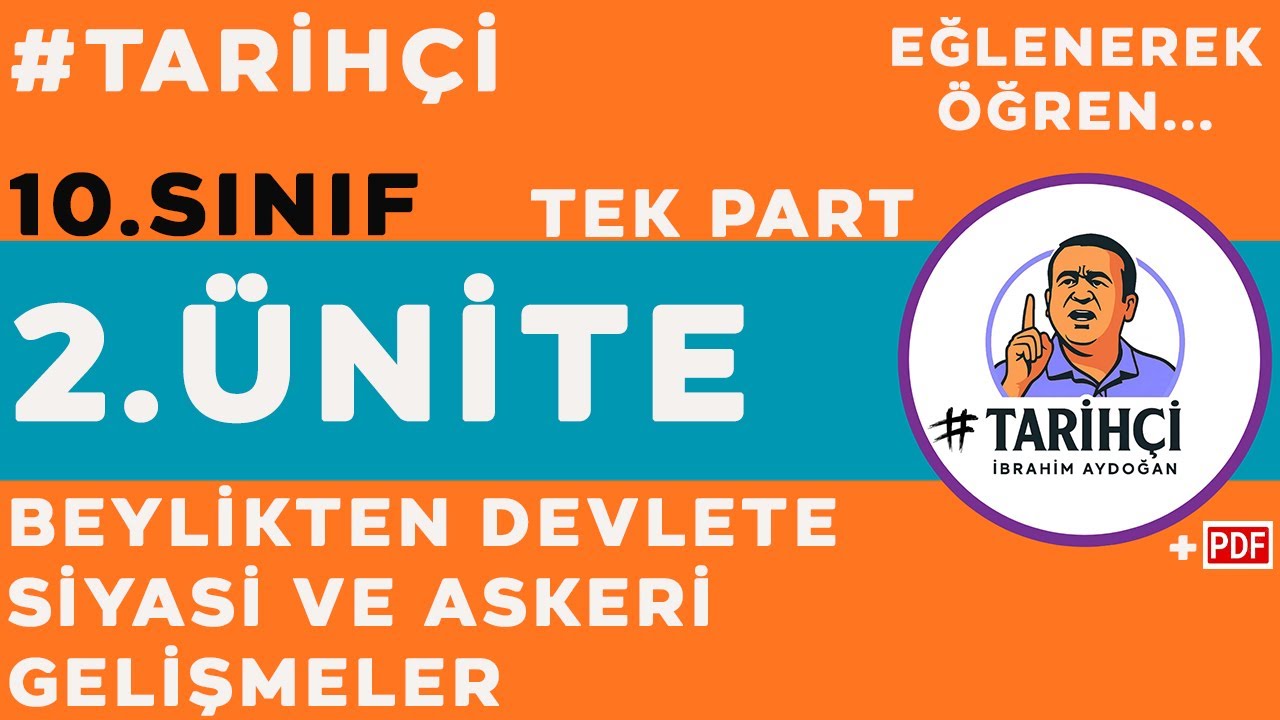 10.Sınıf Tarih 2.Ünite 2.Konu - Beylikten Devlete Siyasi ve Askeri Gelişmeler Maarif Modeli TEK PART