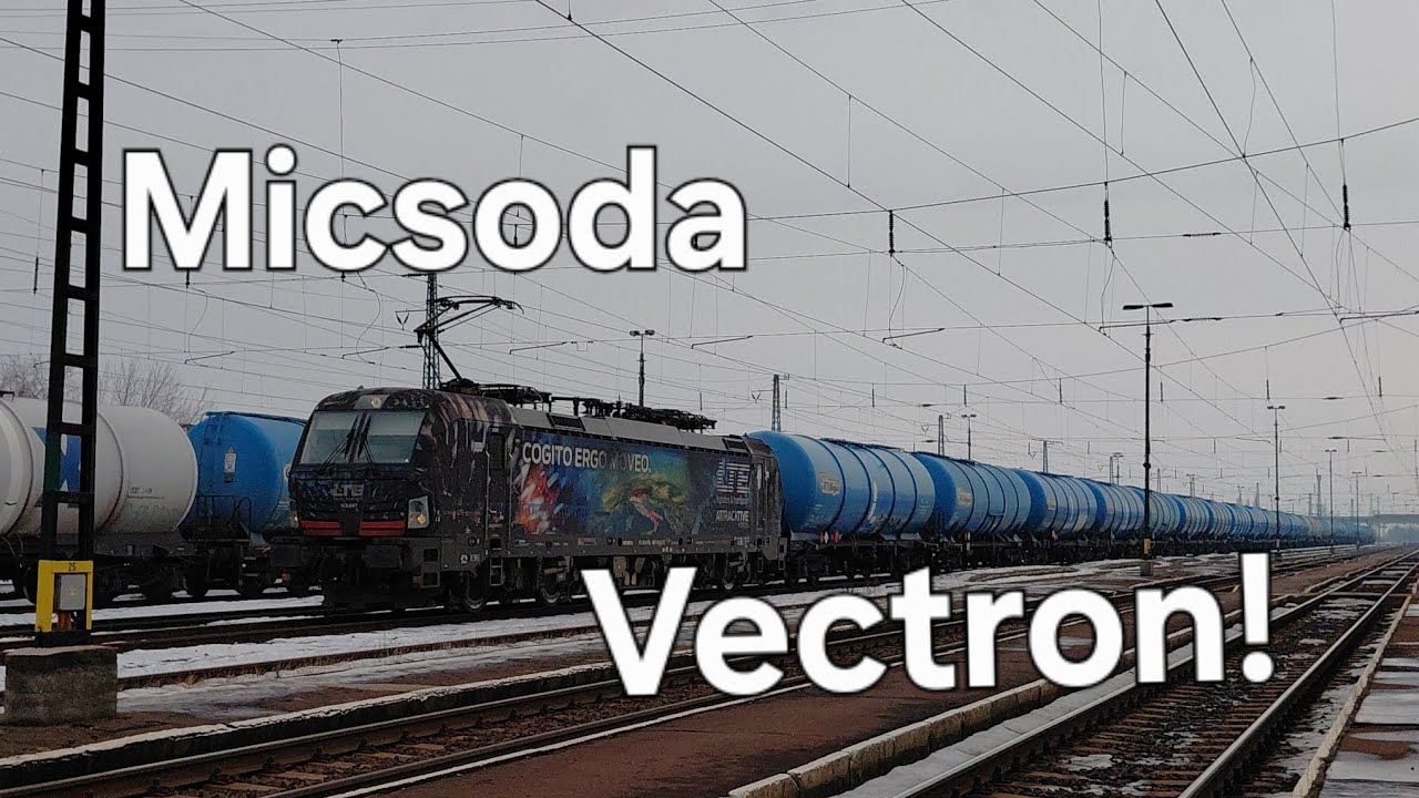 Érdekes tehervonatok, érdekes vonatok, és Flirt-tel utazás-Nyékládháza videózás