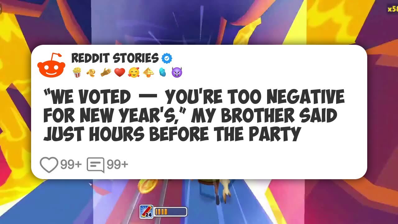 “We Voted — You’re Too Negative for New Year’s,” My Brother Said Just Hours Before the #reddit 