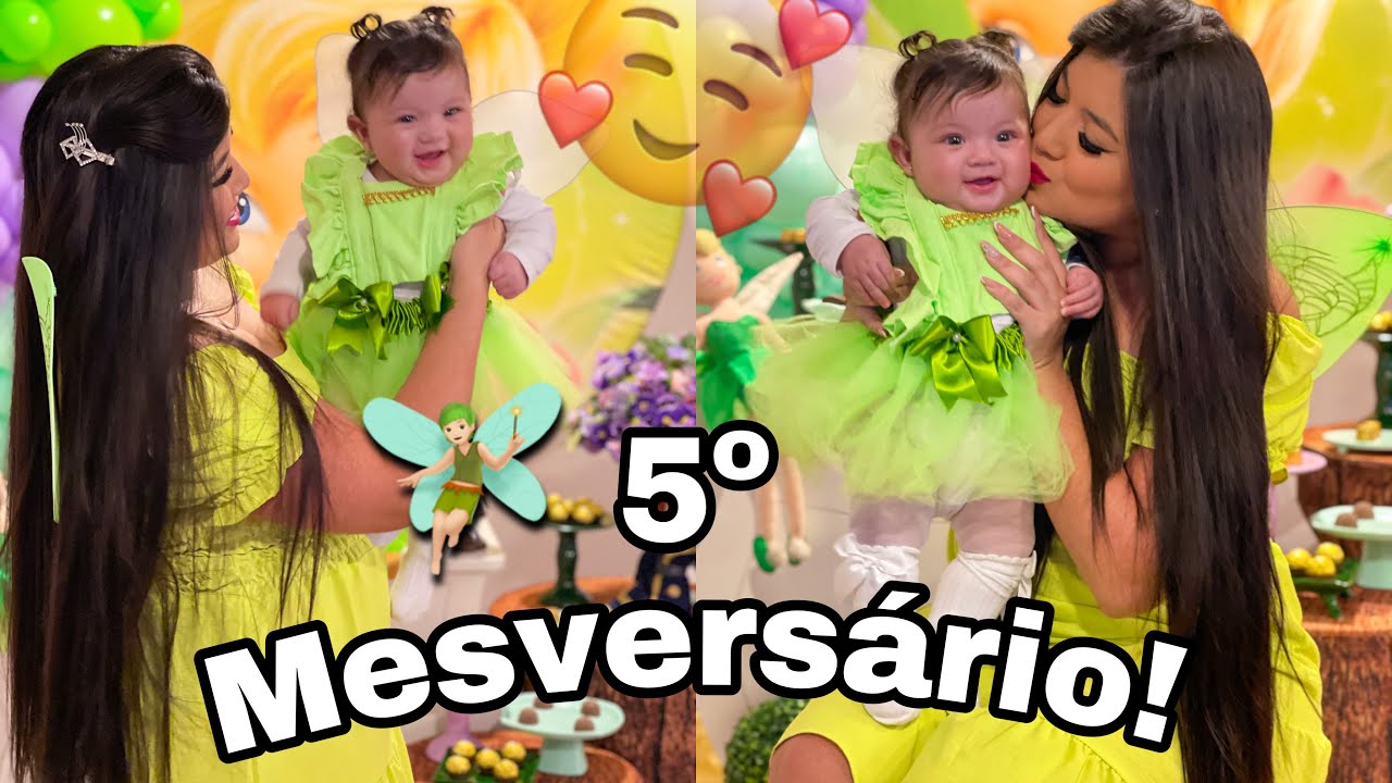 MESVERSÁRIO DA TINKER BELL - 5 MESES DA JADE! 🧚🏻