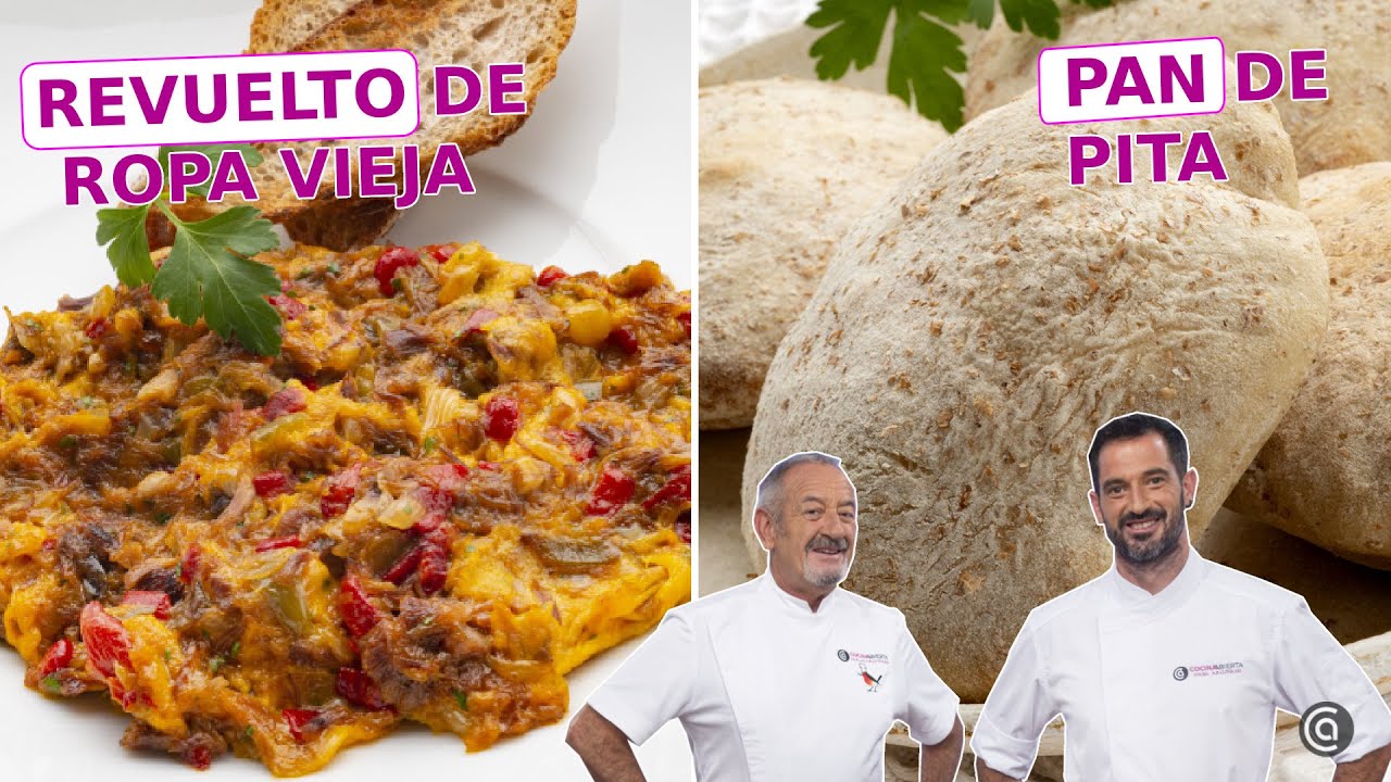 Revuelto de ROPA VIEJA - Pan de PITA Integral // Cocina Abierta de Karlos Arguiñano