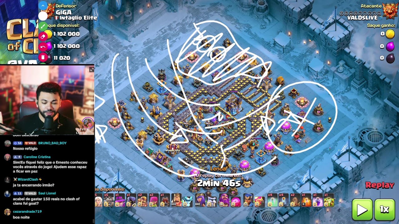 Push Clash of clans VALDS LIVE