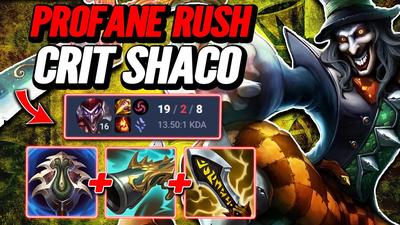 Profane Crit Shaco Build - S14 Emerald Ranked [League of Legends] Full Gameplay - Infernal Shaco